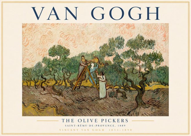 Van Gogh The Olive Pickers I No3 - Plakat