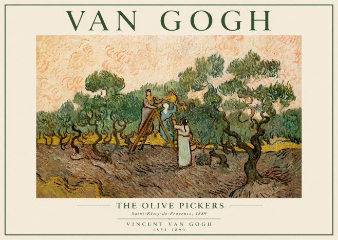 Van Gogh The Olive Pickers I No5 - Plakat