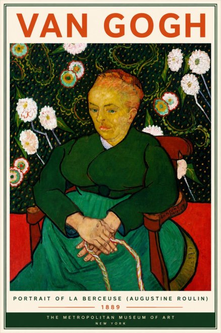 Van Gogh Portrait of La Berceuse (Augustine Roulin) No5 - Plakat