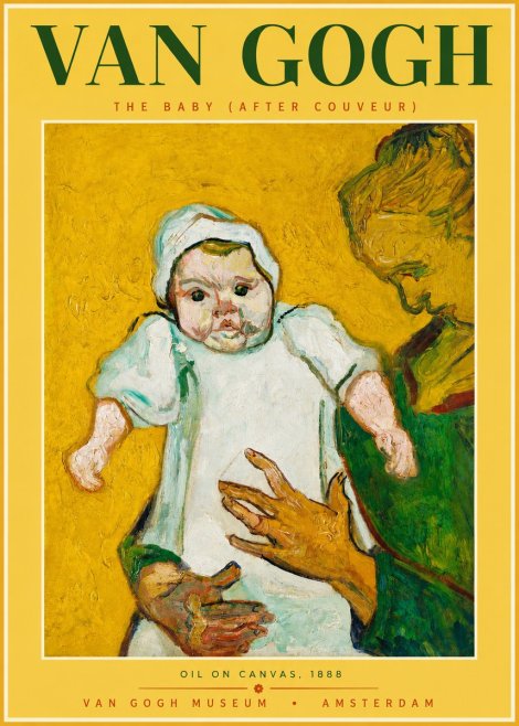 Van Gogh The Baby (After Couveur) No2 - Plakat