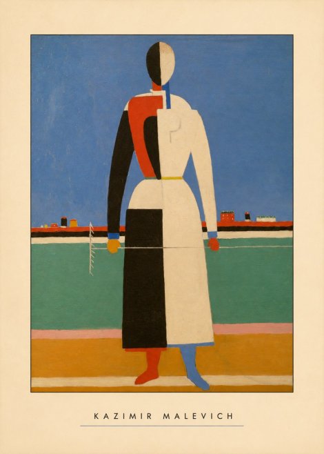 Kazimir Malevich Woman with a Rake No4 - Plakat