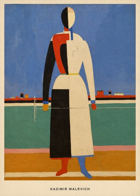 Kazimir Malevich Woman with a Rake No6 - Plakat