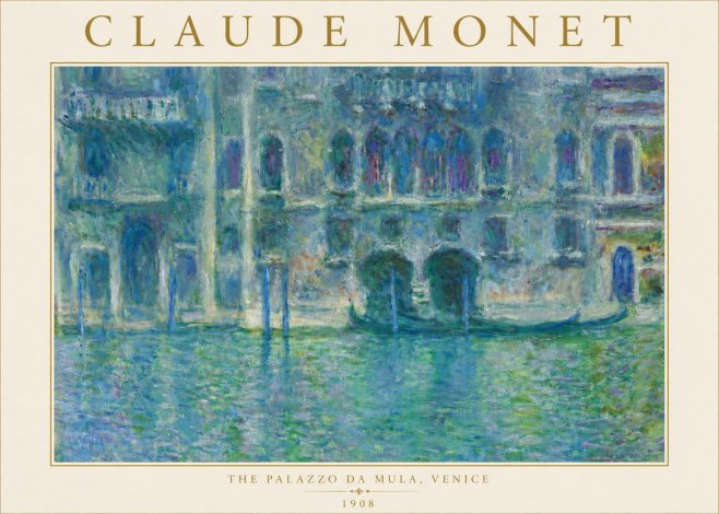 Monet The Palazzo Da Mula, Venice No5 - Plakat