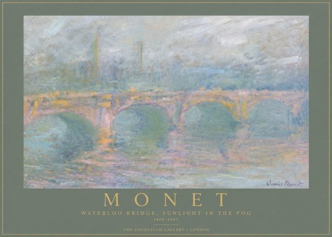 Monet Waterloo Bridge, Sunlight in the Fog I No4 - Plakat