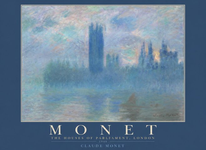 Monet The Houses of Parliament, London I No2 - Plakat