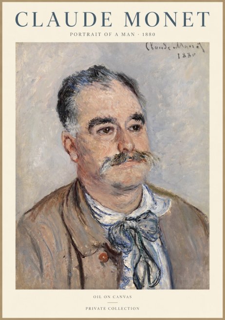 Monet Portrait of a Man No1 - Plakat