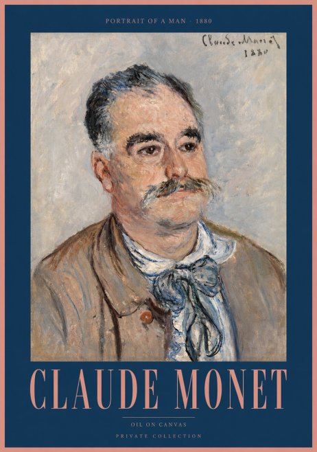 Monet Portrait of a Man No2 - Plakat