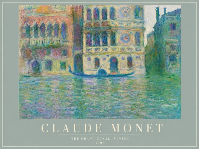 Monet The Grand Canal, Venice No4 - Plakat