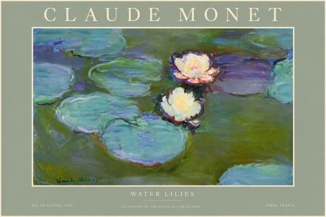 Monet Water Lilies II No2 - Plakat