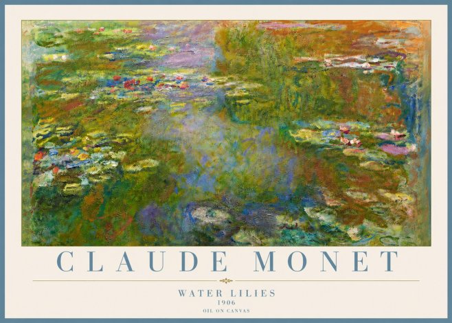 Monet Water Lilies III No5 - Plakat