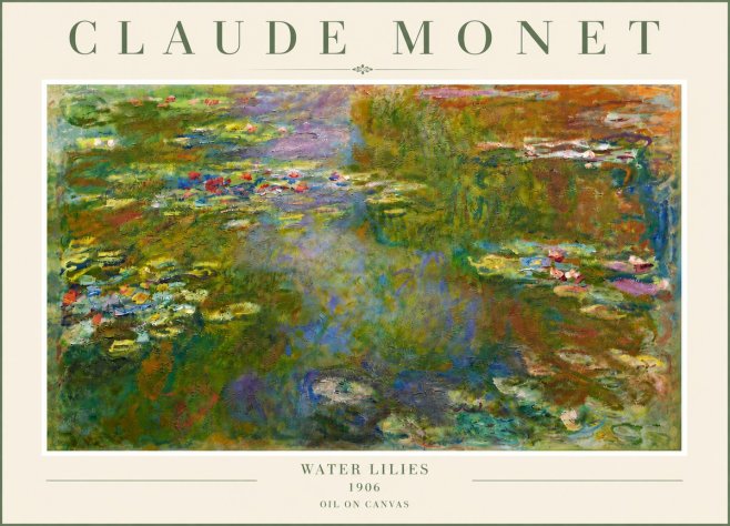 Monet Water Lilies III No6 - Plakat