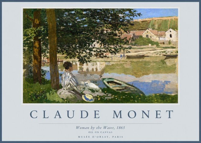 Monet Woman by the Water No2 - Plakat