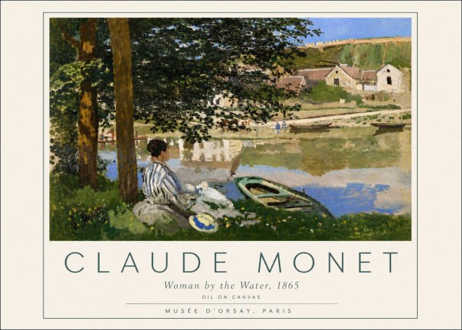 Monet Woman by the Water No4 - Plakat
