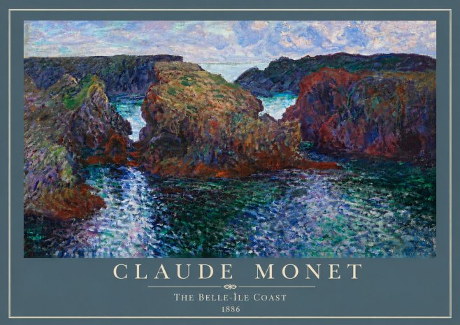 Monet The Belle-île Coast No6 - Plakat