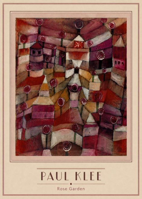 Paul Klee Rose Garden No3 - Plakat