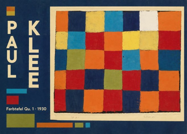 Paul Klee Farbetafel Qu 1 · 1930 No4 - Plakat