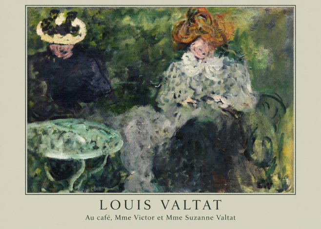 Louis Valtat Au Café, Mme Victor Et Mme Suzanne Valtat No4 - Plakat