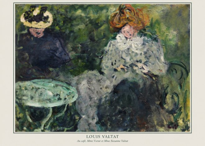 Louis Valtat Au Café, Mme Victor Et Mme Suzanne Valtat No6 - Plakat