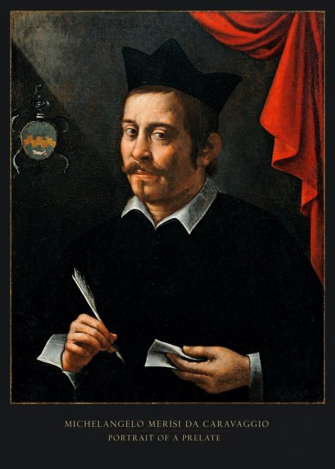 Michelangelo Merisi da Caravaggio Portrait of a Prelate No5 - Plakat