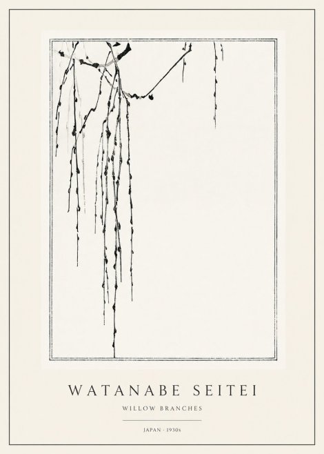 Watanabe Seitei Willow Branches I No1 - Plakat