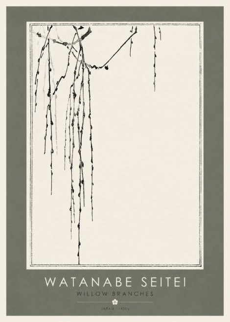 Watanabe Seitei Willow Branches I No2 - Plakat