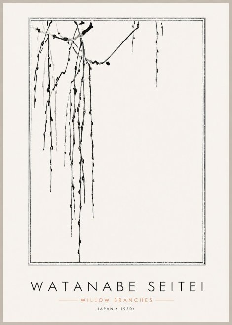 Watanabe Seitei Willow Branches I No3 - Plakat