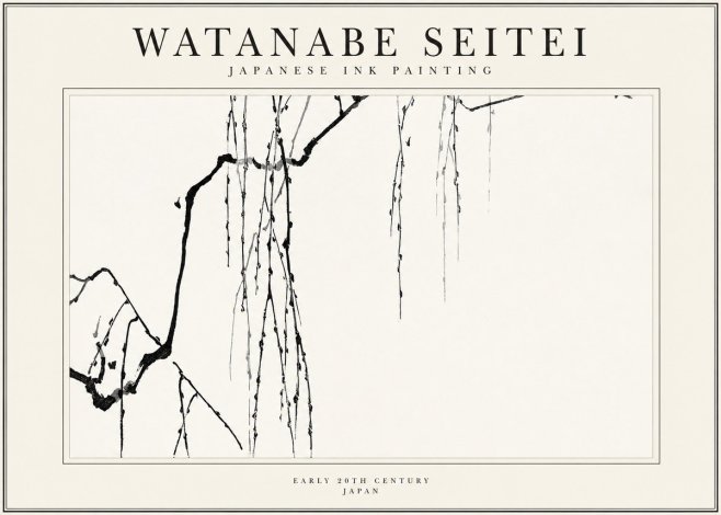 Watanabe Seitei Willow Branches II No1 - Plakat
