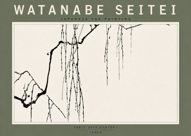 Watanabe Seitei Willow Branches II No6 - Plakat