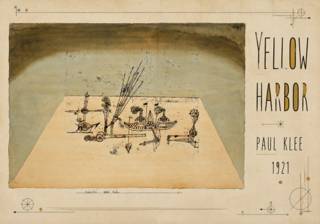 Paul Klee Yellow Harbor No5 - Plakat