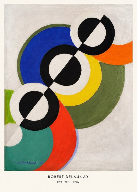 Robert Delaunay Rythme, 1934 No6 - Plakat