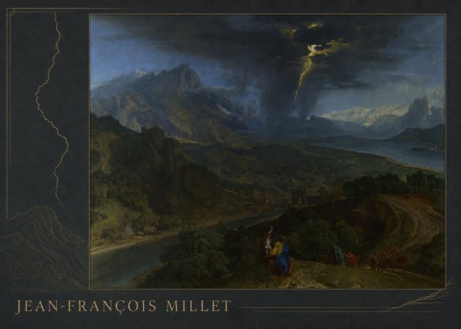 Jean-François Millet The Thunderbolt No2 - Plakat