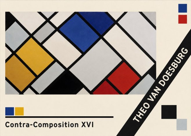 Theo van Doesburg Contra-composition Xvi No5 - Plakat