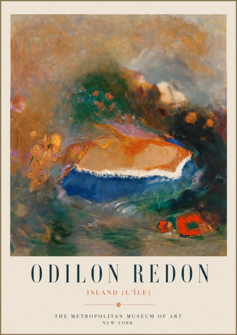 Odilon Redon Island (L'île) No5 - Plakat