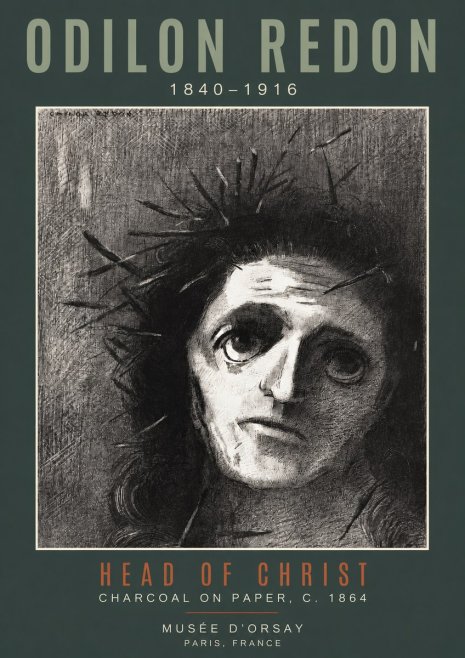 Odilon Redon Head of Christ I No2 - Plakat