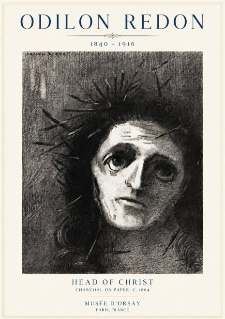 Odilon Redon Head of Christ I No3 - Plakat