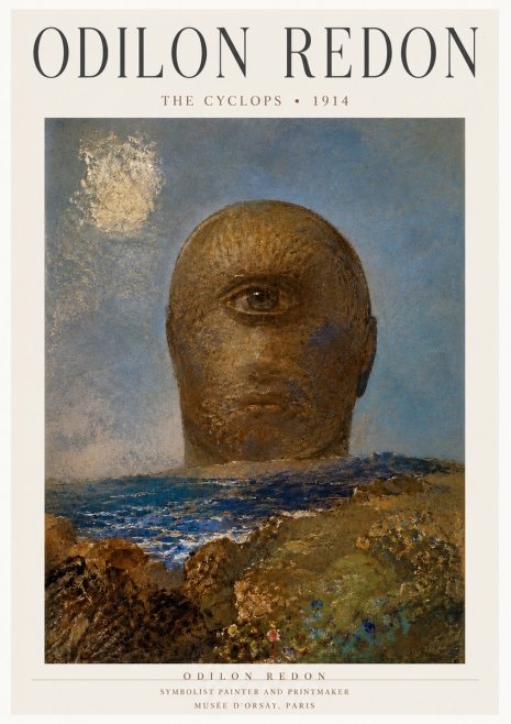 Odilon Redon The Cyclops I No4 - Plakat