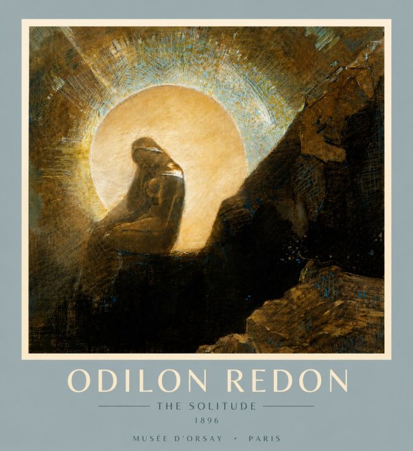 Odilon Redon The Solitude No6 - Plakat