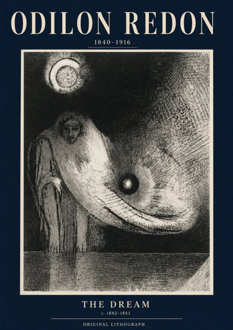 Odilon Redon The Dream No3 - Plakat