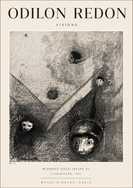 Odilon Redon Without Title (Plate V) No4 - Plakat