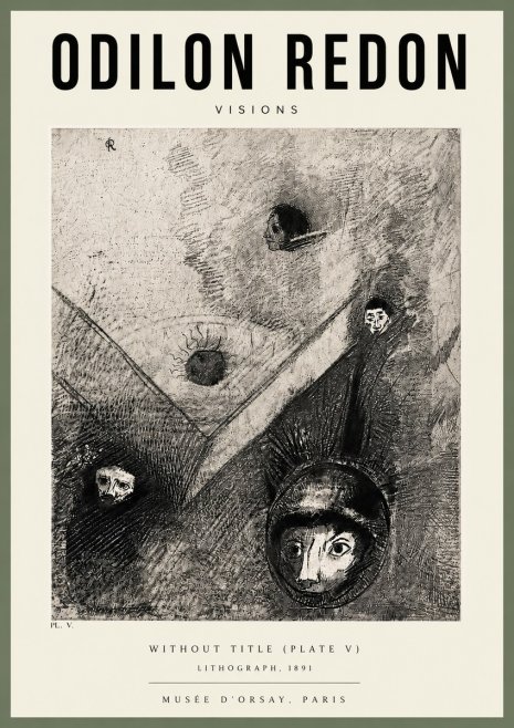 Odilon Redon Without Title (Plate V) No5 - Plakat