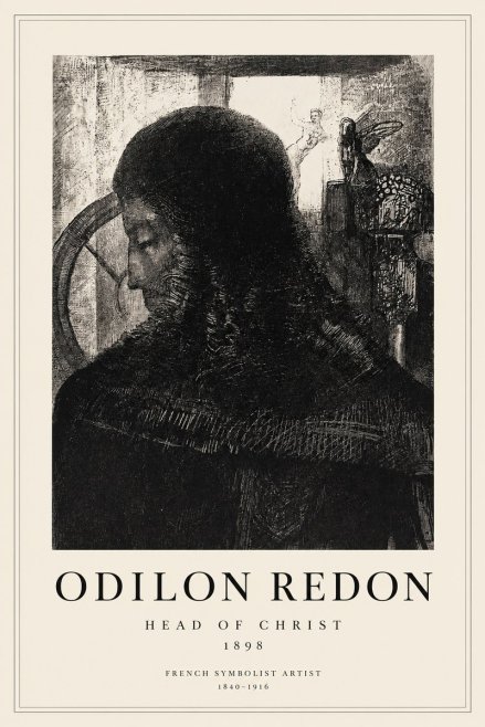Odilon Redon Head of Christ II No1 - Plakat