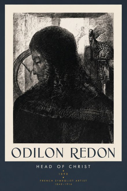 Odilon Redon Head of Christ II No3 - Plakat