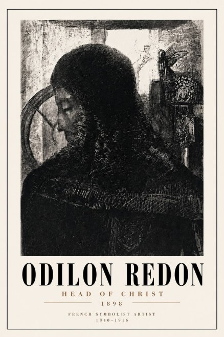 Odilon Redon Head of Christ II No4 - Plakat