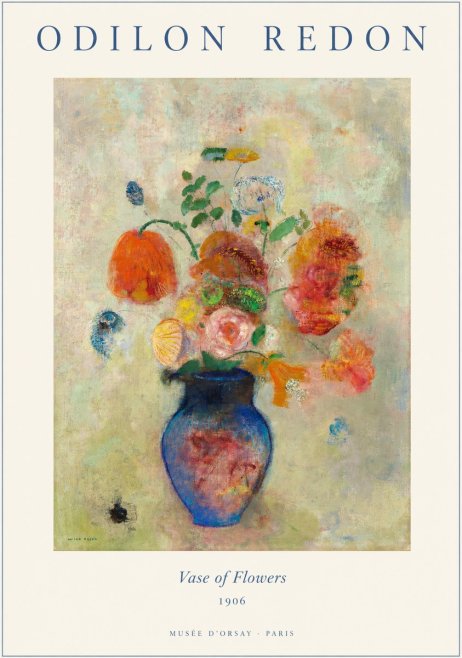 Odilon Redon Vase of Flowers No1 - Plakat