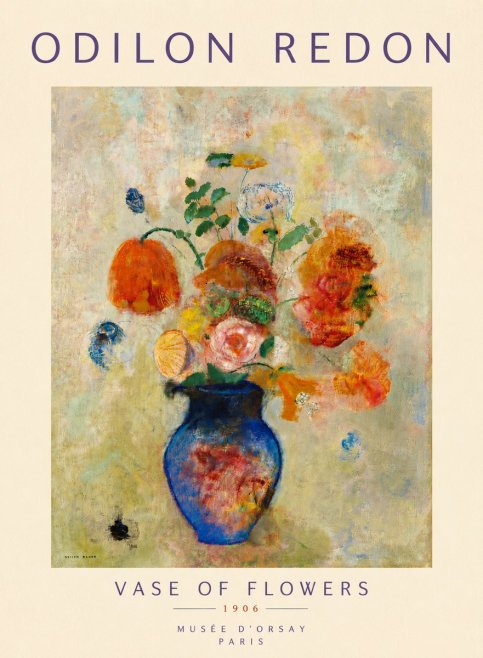 Odilon Redon Vase of Flowers No6 - Plakat