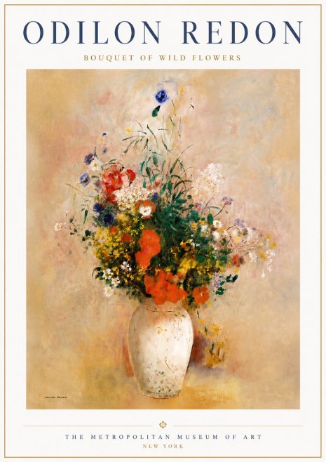 Odilon Redon Bouquet of Wild Flowers II No6 - Plakat