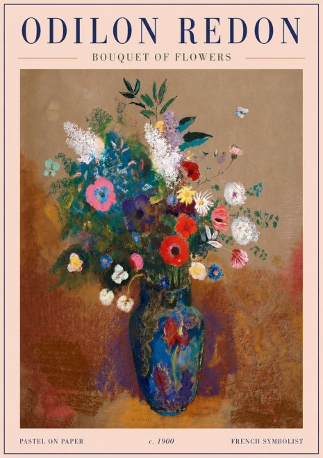 Odilon Redon Bouquet of Flowers No6 - Plakat