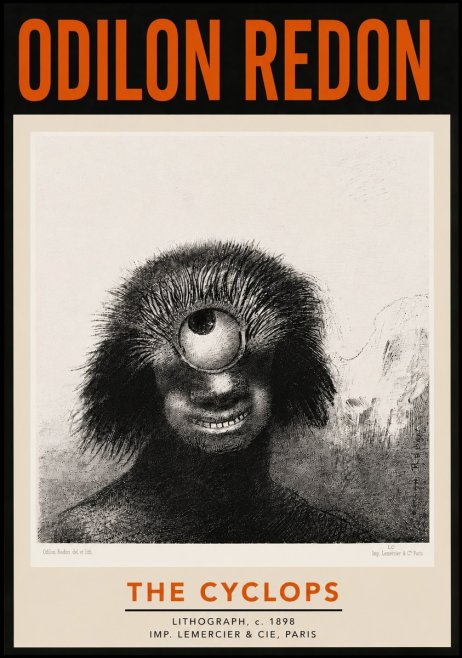 Odilon Redon The Cyclops II No5 - Plakat