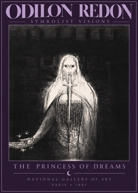 Odilon Redon The Princess of Dreams No2 - Plakat