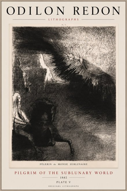 Odilon Redon Pèlerin Du Monde Sublunaire No5 - Plakat